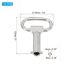 PATIKIL 6mm/0.24" Hole Socket Spanner Key, 12 Pack Zinc Alloy