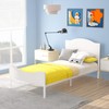 Timy Kids Twin Bed Frame with Wooden Headboard and Footboard,
