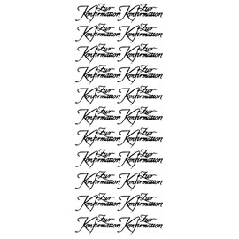 Rössler Papier - Peel Off Confirmation Stickers Gold Pack of 12