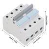 Dual Power Manual Transfer Switch 230VAC 2 Poles DIN Rail