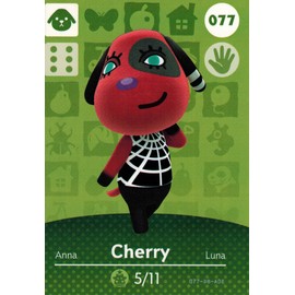 Animal Crossing Happy Home Designer Amiibo Card Cherry 077/100
