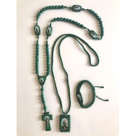 San Judas Tadeo, Rosario de Madera, Escapulario de Hilo y Pulcera