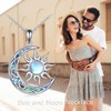 AINFQY Sun and Moon Necklace for Women 925 Sterling Silver