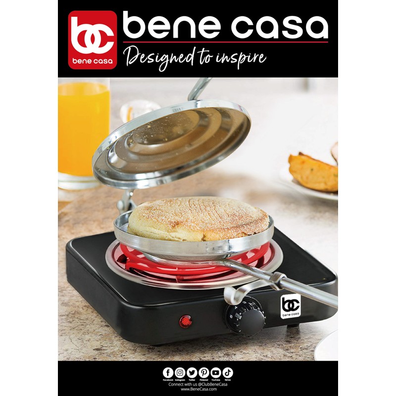 Bene Casa - Flying Saucer Sandwich Press with Heavy-duty Natural