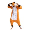 WOTOGOLD Animal Cosplay Costume New Fox Unisex Adult Pajamas Orange