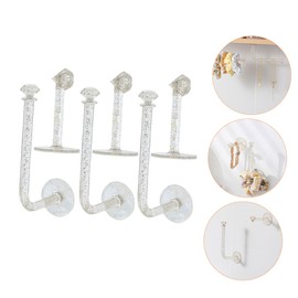 Mikinona 6pcs Wall Hanging Hair Tie Holder and Headband Organizer Stylish Display Rack for Hair Accessories Easy to Install No Damage to Bands for Home Stores