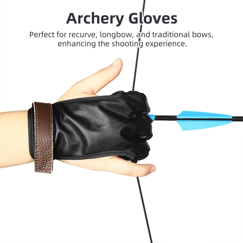 Guantes De Tiro Con Para Protección De Dedos Y Guantes