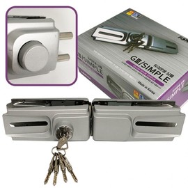 Sewon G3 Simple Door Lock for Tempered Glass Double Doors For Glass Doors