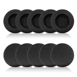 Ear Cushions for Jabra Headset, Foam Earpads Replacement Headphone Covers for Jabra PRO 920 930 9470 9400BS GN2000 Biz 1500 1900 2400II Plantronics HW251N 510 520 Blackwire 3220 3320-10 Pack