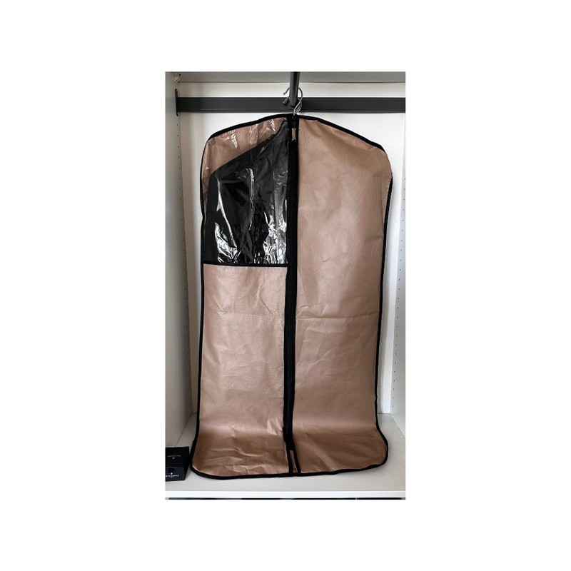 2x Beige Suit cover with window | Suit bags |