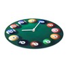 Horizent Billiards Pool Ball Wall Clock-Glass Pool Table Wall Clock