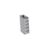 PROREGAL Economy Set of 5 Grey Storage Boxes 4.1 with
