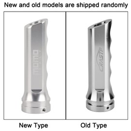 Gorgeri Aluminum Alloy Universal Handbrake Cover Hand Brake Sleeve Handbrake Protector Cover Auto Car (Silver, 22mm - 24mm)