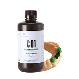 RESIONE 3D Printer Resin, C01 Dental Castable Resin High Precision for Direct Investment Casting Excellent Fluidity No Post-Curing Required for 3D Printing