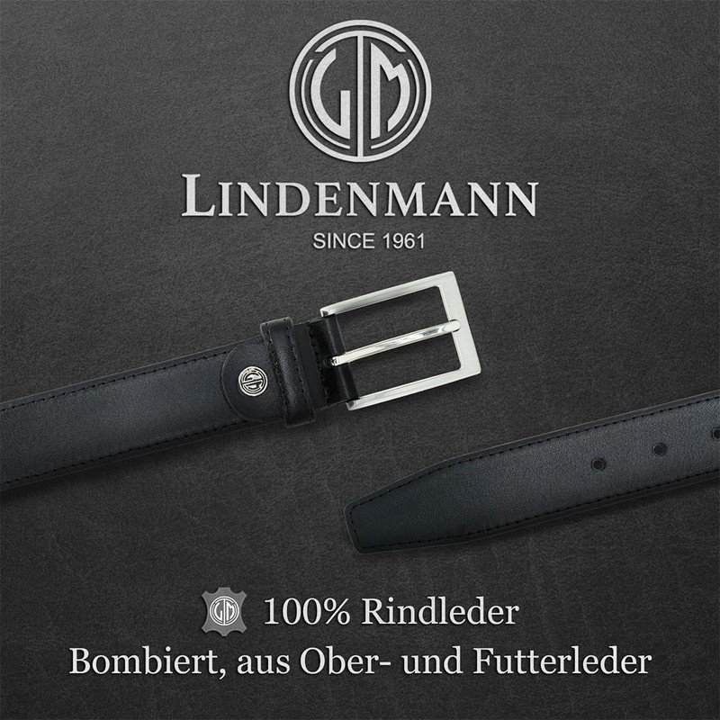 Lindenmann Leather Belt Men's / Men's Belt Cowhide Leather Belt