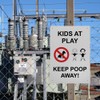 Kids At Play Keep Poop Away! Sign, 8.5 x 11