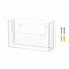 Marketing Holders Post Card Holder Wall Mount Clear Acrylic 6"