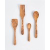Darido Olive Wood Cooking Utensils Set of 3 with Extra
