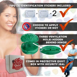 QUIST (TM) Orthodontic Retainer Case (Blue)