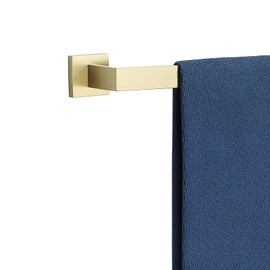 Alise 16-Inch Bathroom Towel Bar Towel Holder Wall Mount with Screws and Superglue,GYT040-G SUS304 Stainless Steel Golden Finish