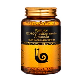 FARMSTAY Escargot Noblesse Intensive Ampoule - Ampoule with Snail Mucin for Anti-Aging - Brightens and Nourishes Skin - Targets Wrinkles - 8.45 oz
