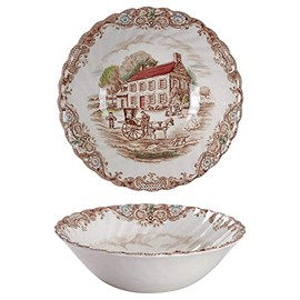 Heritage Hall, Brown & Colors by Johnson Bros, China Coupe Soup Bowl