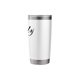 Beautiful Handwritten Font Wally Calligraphy Stainless Steel Insulated Tumbler