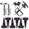 Shed Door Hardware Kit - Complete Gate Set with Hinges,
