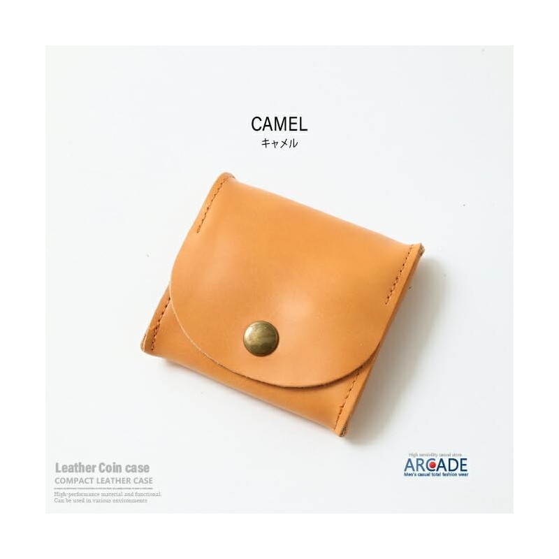 Arcade Coin Case, Genuine Leather, Men's, Women's, Coin Purse, Compact,