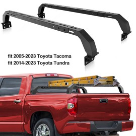POFENZE Truck Bed Rack Cross Bar Steel For 2014-23 Toyota Tundra & 2005-23 Toyota Tacoma