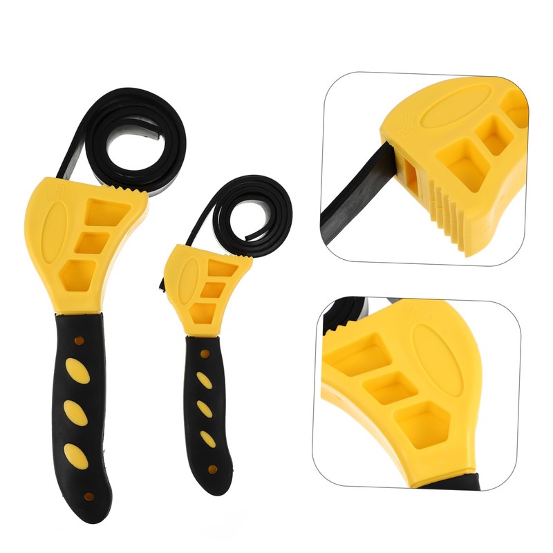 Operitacx 2Pcs Repair Rubber Strap Wrenches Multi Function Wrench Durable
