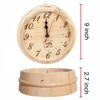 Niiyen Wooden Sauna Clock Steam Room Timer- Simple Wall Timer