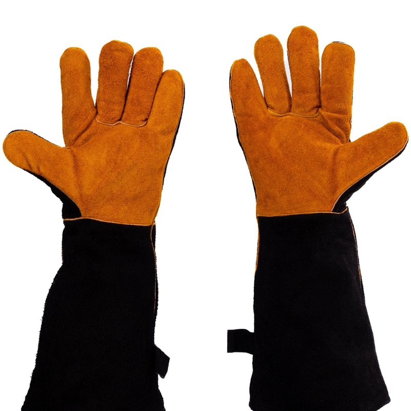 BBQGUYS Signature Suede Grilling Gloves - BBQ-LTGL