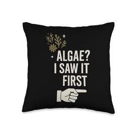 Aquarium Cleaner Fish Tank Technician Algae Scrub Throw Pillow