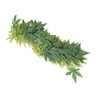 Green Artificial Plant Fake Leaves Aquarium Fish Tank Reptile Terrarium