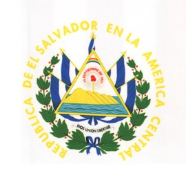USA And El Salvador Flag Graduation Stole, Satin Embroidery Graduation Sash for International Students, 72 Inch Length.