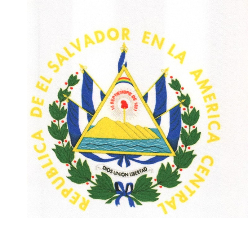 USA And El Salvador Flag Graduation Stole, Satin Embroidery Graduation