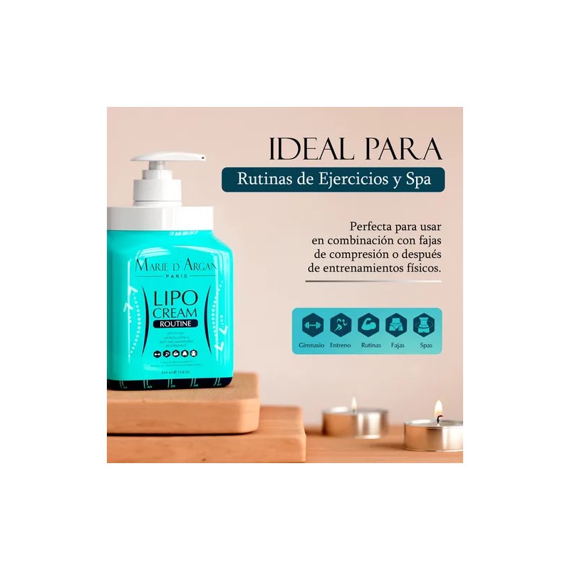 Marie D'argan Lipo Cream Reductora Anticelulítica 454ml Vari