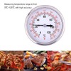 Fdit Stainless Steel BBQ Thermometer Grill Charcoal Grill Smoking Temperature