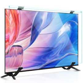 Fohil 55 Inch TV Screen Protector, HD Clear TV Display Protector Panel, Acrylic Screen Protector for Single-point Support TV/Dual-point Support TV/Wall-mounted TV/Computer Monitor