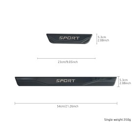 carcovers For Buick Sport Accessories Car Door Scuff Sill Cover Panel Step Portector BLK