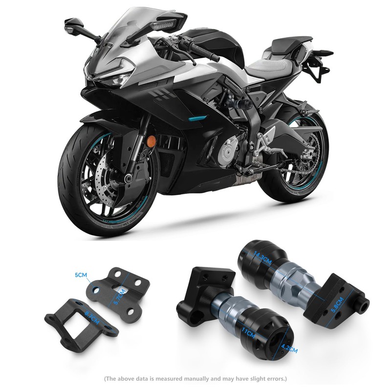 SGROPMT For 675SR Motorcycle Frame Sliders Crash Protector Fit For