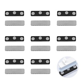 8 Pairs Magnetic Curtain Clips - Curtain Magnets, No-Sew Straps for Blackout Curtains, Sheer Curtains, Patio Curtains & Shower Curtains, Easy to Install Curtain Magnet