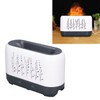 Humidifier 200ml White Hollow Flame Ultrasonic Atomization Silent Aroma Diffuser