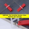 Tile Leveling System 1/8" Spacers Tile Leveler Clips DIY Tile