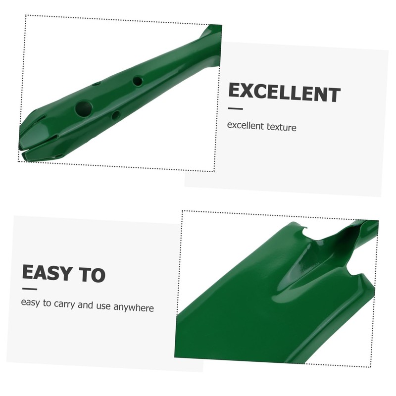 Zerodeko Iron Fireplace Ash Shovel Compact Sturdy Spade for Easy