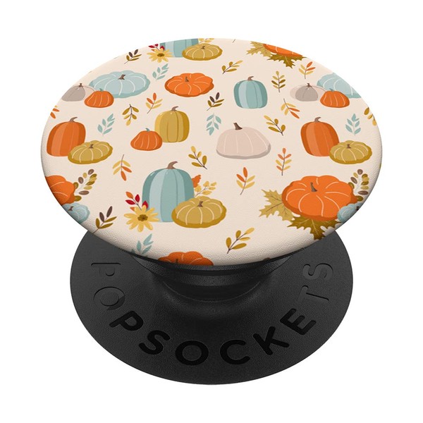 Pumpkins Fall Halloween Thanksgiving Autumn Pumpkin Cream PopSockets Swappable PopGrip