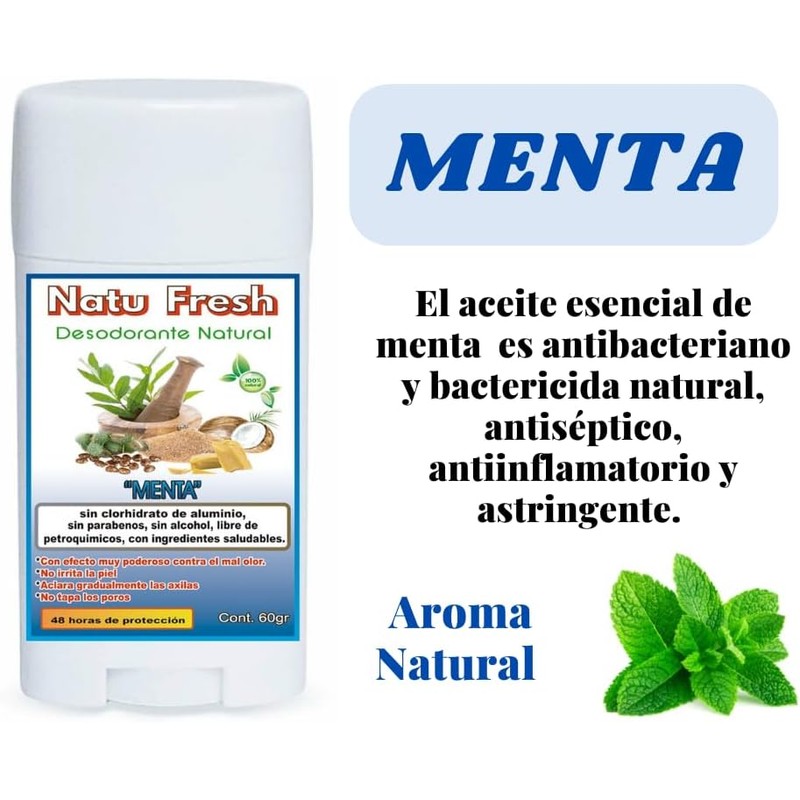 Desodorante natural en barra a base de piedra de alumbre