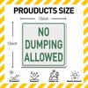 BTHUKO 12" x 12" No Dumping Allowed Hwy Sign