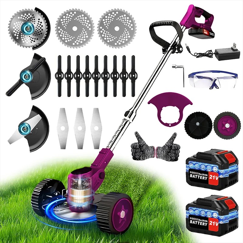 Cordless Weed Trimmer for Yard Care – 21V Adjustable Grass